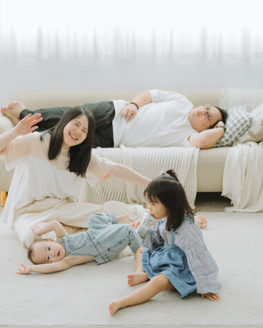 家庭寫真,親子寫真,自然風格,簡約棚拍,雙子小姐